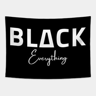Black Everything Tapestry