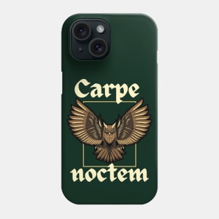 Carpe noctem Owl Phone Case