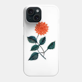 Red Dahlia Flower 19th Century, Mary Altha Nims Phone Case