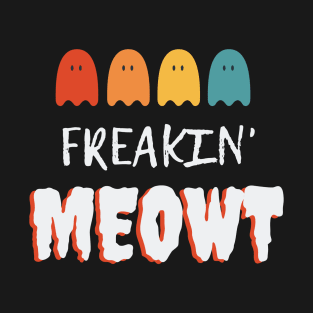 Freakin' Meowt Halloween Ghost T-Shirt