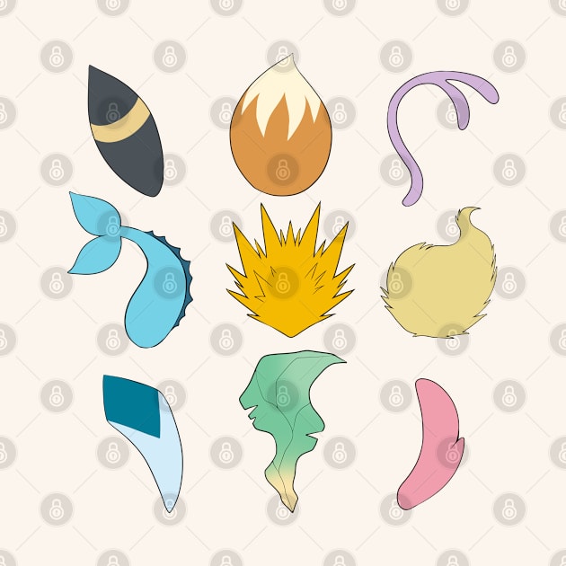 Elements fox tails pack by Suika-X