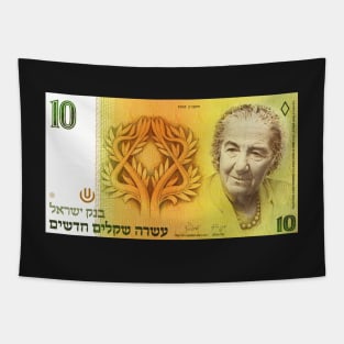 Israel 10 New Shekel Banknote - Golda Meir Tapestry