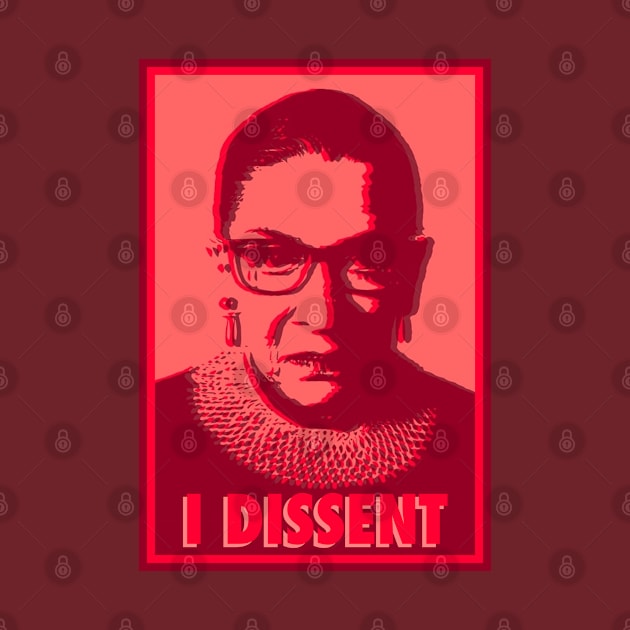 Notorious RBG I Dissent Rose by skittlemypony