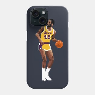 James Worthy Pixel Dribble Phone Case