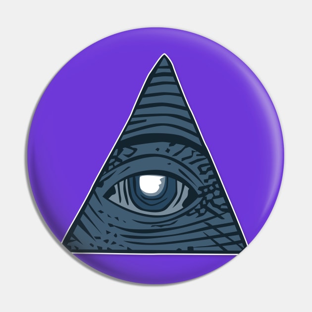 Illuminati All Seeing Third Eye Pin by PatrioTEEism