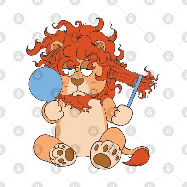 bad hair day plushie lion by byd