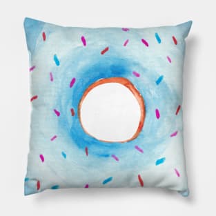 Blue donut Pillow