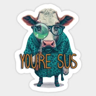 Youre Sus Emoji Sticker for Sale by AlpacaSmokes