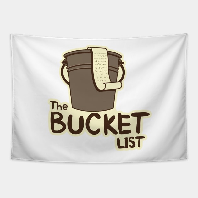 the bucket list scroll Tapestry by Bubsart78