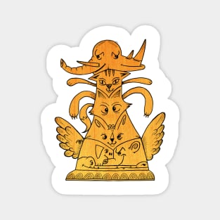 Animal Totem Pole Magnet