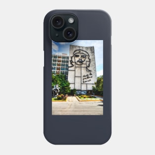 Ministry Of The Interior Building With Face of Che Guevara, Havana, Cuba Phone Case