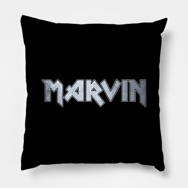 Heavy metal Marvin Pillow by KubikoBakhar