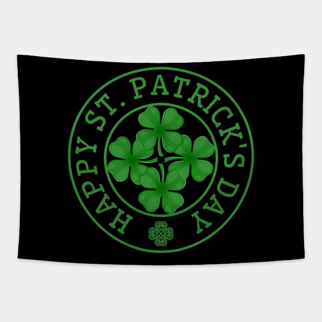 Happy St Patricks Day _ St Paddys Day Tapestry by POD Creations