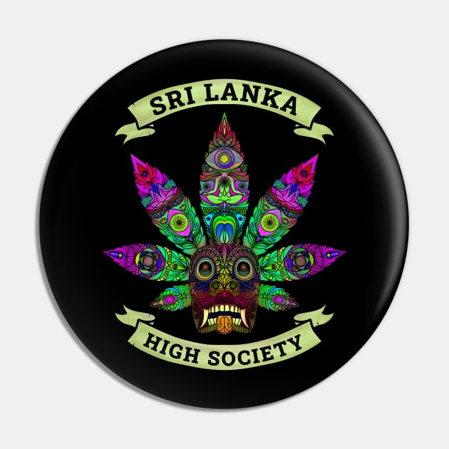 Sri Lanka Ganja Yaka Mask (Devil Mask) High Society iv Pin by EYECHO