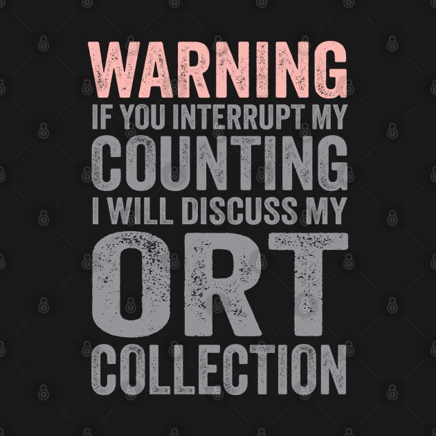 If you Interrupt My Counting.. ORT Pink and Gray by Cherry Hill Stitchery