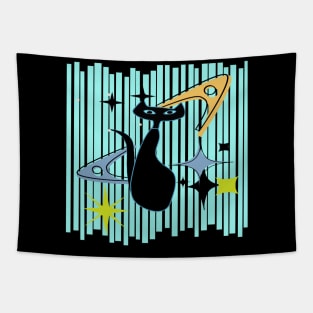 Boomerang Kitty Tapestry