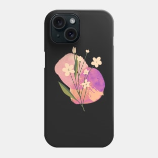 Watercolor Sunset Flowers Phone Case