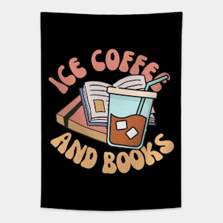 Ice Coffee And Books Tapestry