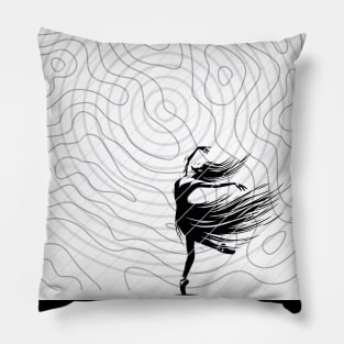 Ballet Dancer - the minimalist Pillow