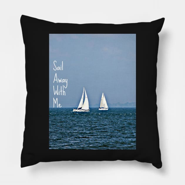 sail away with me Pillow by mcmetz