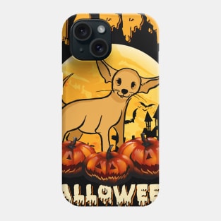 Chihuahua Halloween Scary Pumpkin Moon Phone Case