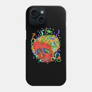 Poison Apple - Día De Los Muertos - Cute skull apple - Apple Lover Phone Case