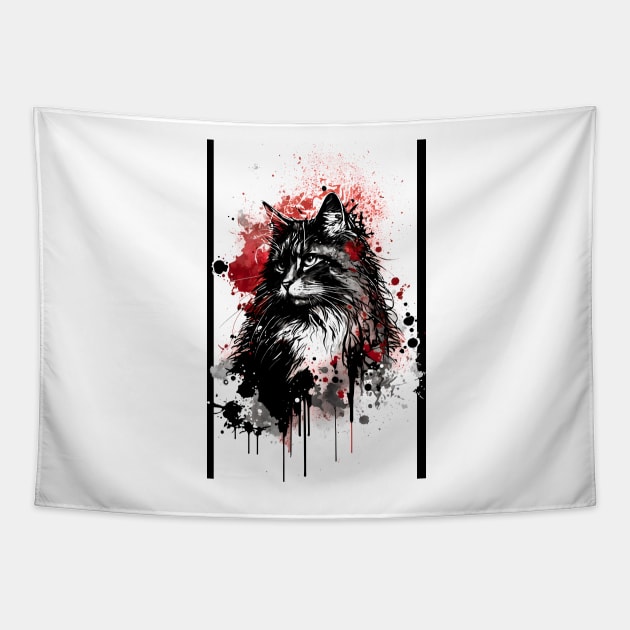 Norwegian Forest Cat Tapestry by TortillaChief