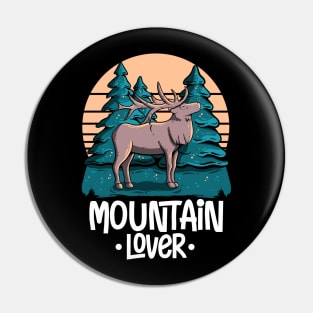 Mountain Deer Lover Pin