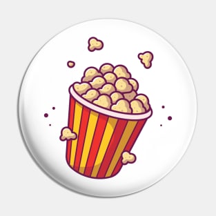 Popcorn Cartoon Pin