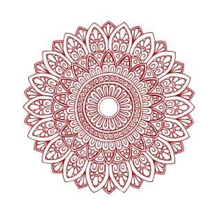 Mandala (red) T-Shirt