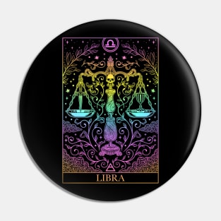 Zodiac sign tarot card Libra Pin