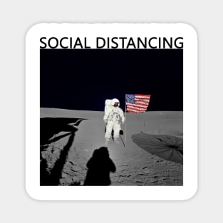 Social Distancing Black(on top) Magnet