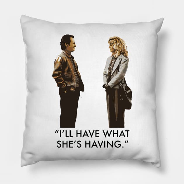 When Harry Met Sally Pillow by mariansar