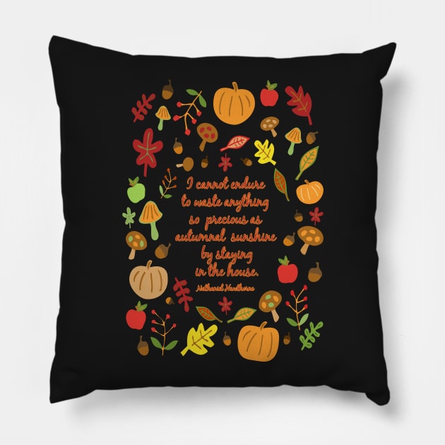 Autumnal Sunshine Pillow by RockettGraph1cs