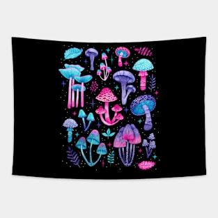 Enchanted Mushrooms Tapestry