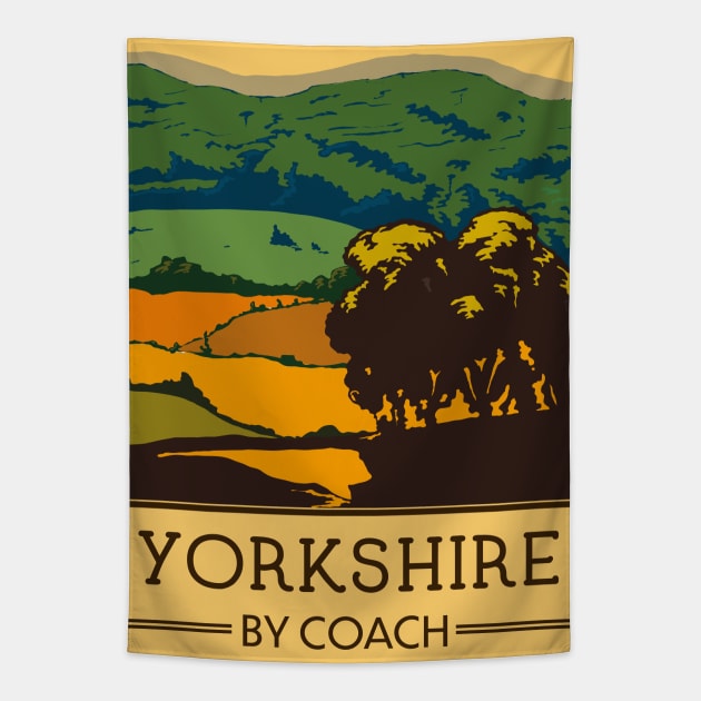 Yorkshire By Coach Tapestry by nickemporium1