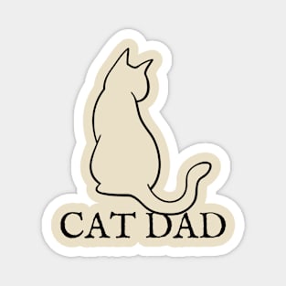 Cat Dad Magnet