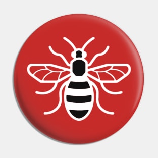 Manchester Red Bee Pin