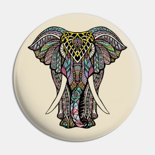 elephant zentangle,special elephant shirt, Pin