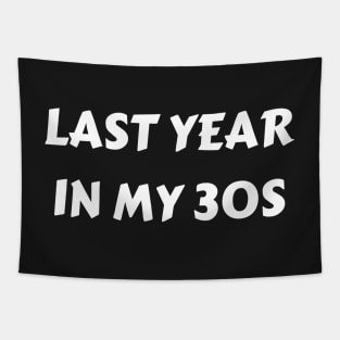 last year in my 30s Tapestry