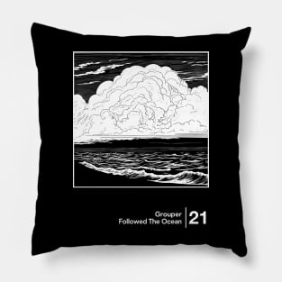 Grouper / Minimalist Graphic Artwork Design Pillow