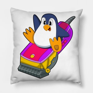 Penguin as Hairdresser with Razor Pillow