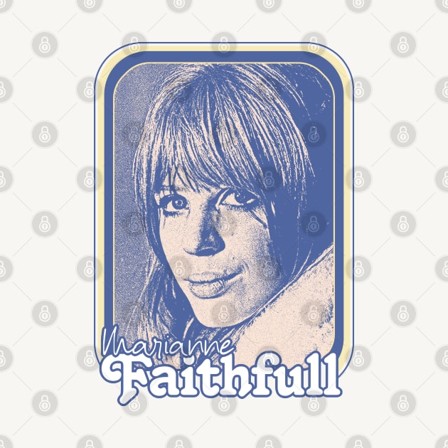 Marianne Faithfull // Retro 60s Aesthetic Design by DankFutura