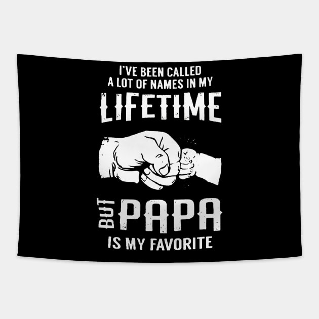 My Favorite People Call Me Papa Tapestry by rosposaradesignart