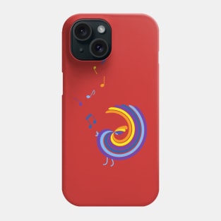 singing colorful bird Phone Case