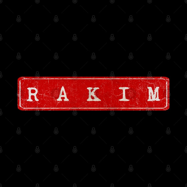 vintage retro plate Rakim by GXg.Smx