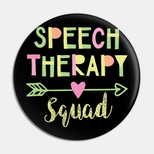 Speech Therapy Squad Pin