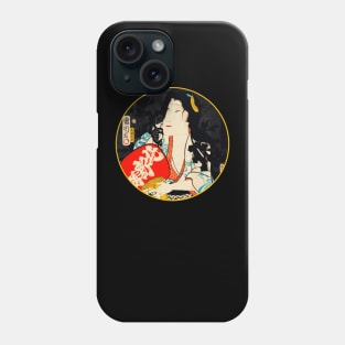 Kabuki Geisha With Red Fan #17 Phone Case