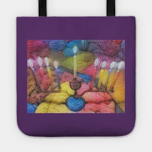 Woolen Menorah Tote