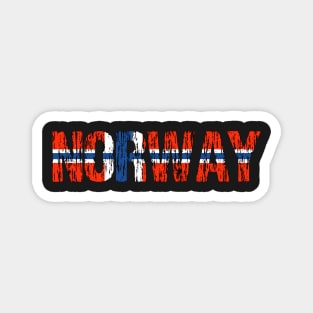 Norway Distressed Flag Norge Magnet